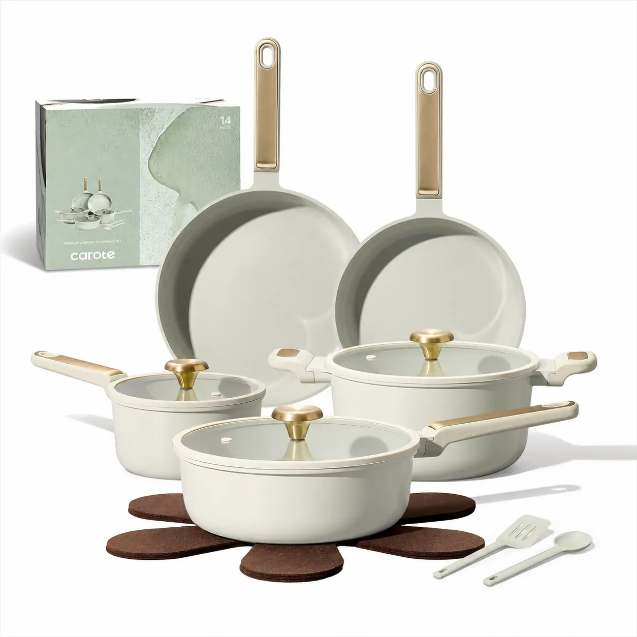 carote ceramic cookware set